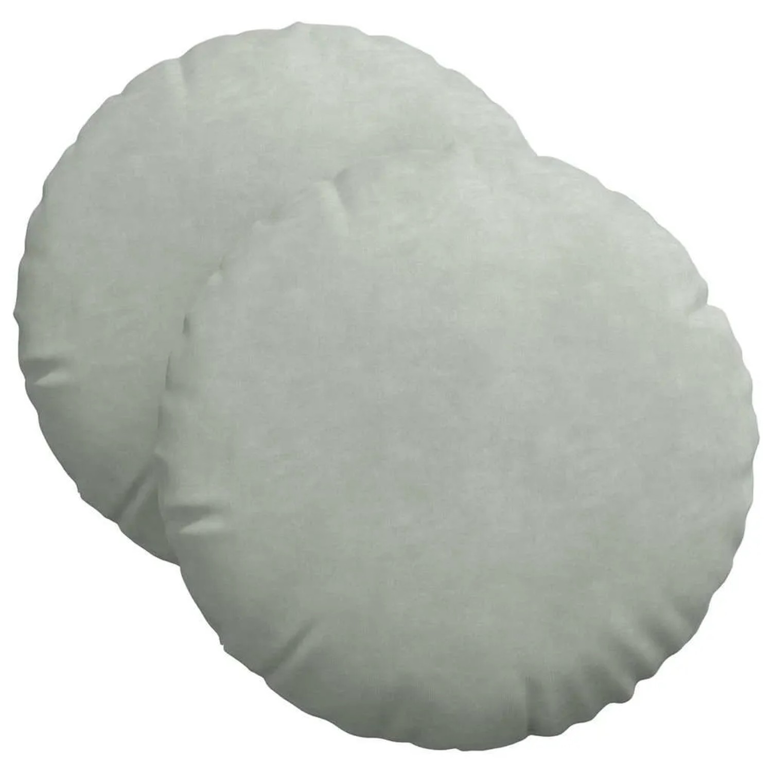 vidaXL Sitzkissen 2 Stück Hellgrau Ø 40 x 13 cm Samt 42014137 günstig online kaufen