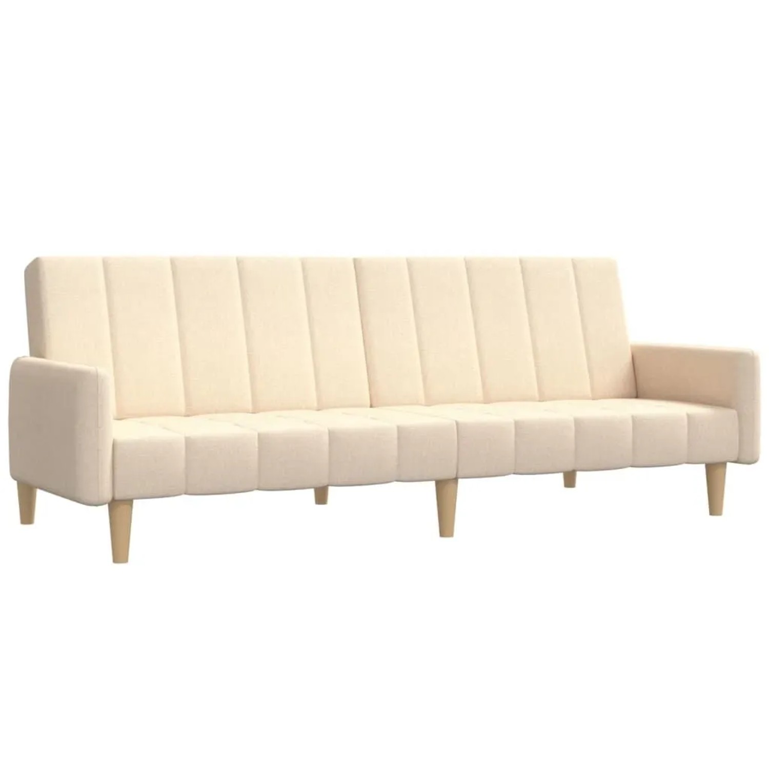 vidaXL Schlafsofa 2-Sitzer Creme Stoff 375761 günstig online kaufen