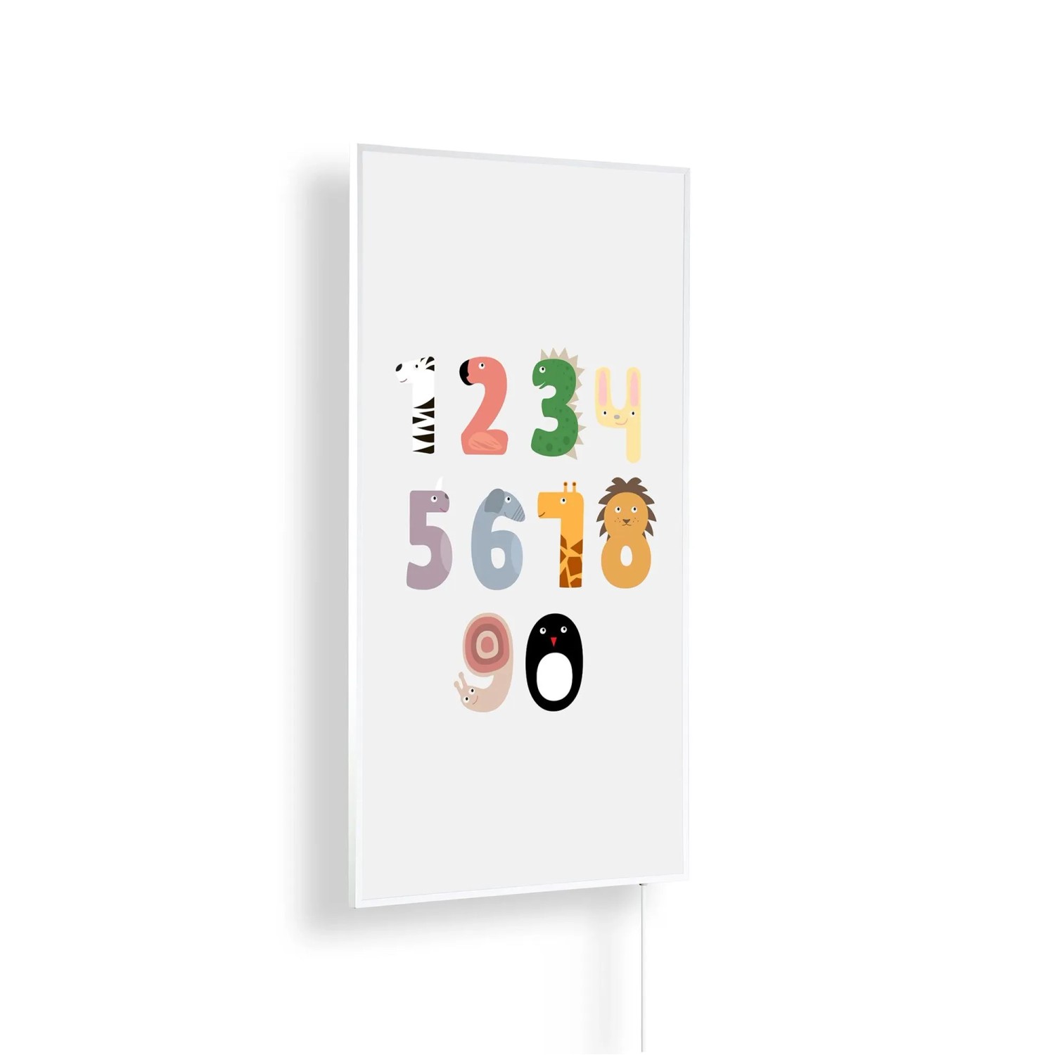 Könighaus Infrarotheizung Zahlen Kinderzimmer Edition 450 W