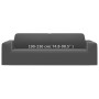 Anthrazitfarbene Stretch Sofahusse für 3-Sitzer Sofas aus Polyester-Jersey.