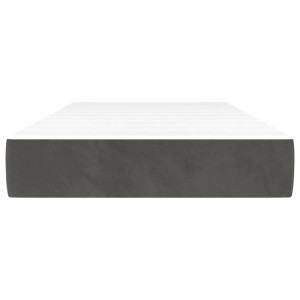 vidaXL Taschenfederkernmatratze Dunkelgrau 80x200x20 cm Samt 347689