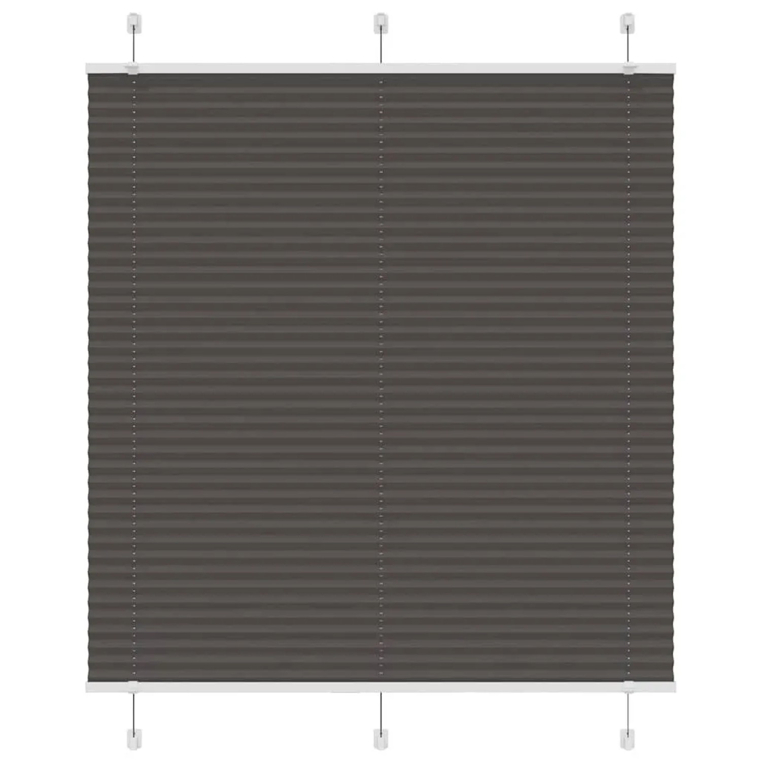 vidaXL Plissee Schwarz 120x100 cm Stoffbreite 119,4 cm Polyester 4015130 günstig online kaufen