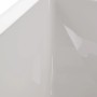 Detailaufnahme der Calmwaters Duo-Badewanne Modern Square, weiße Acryl-Badewanne mit eckiger Form.