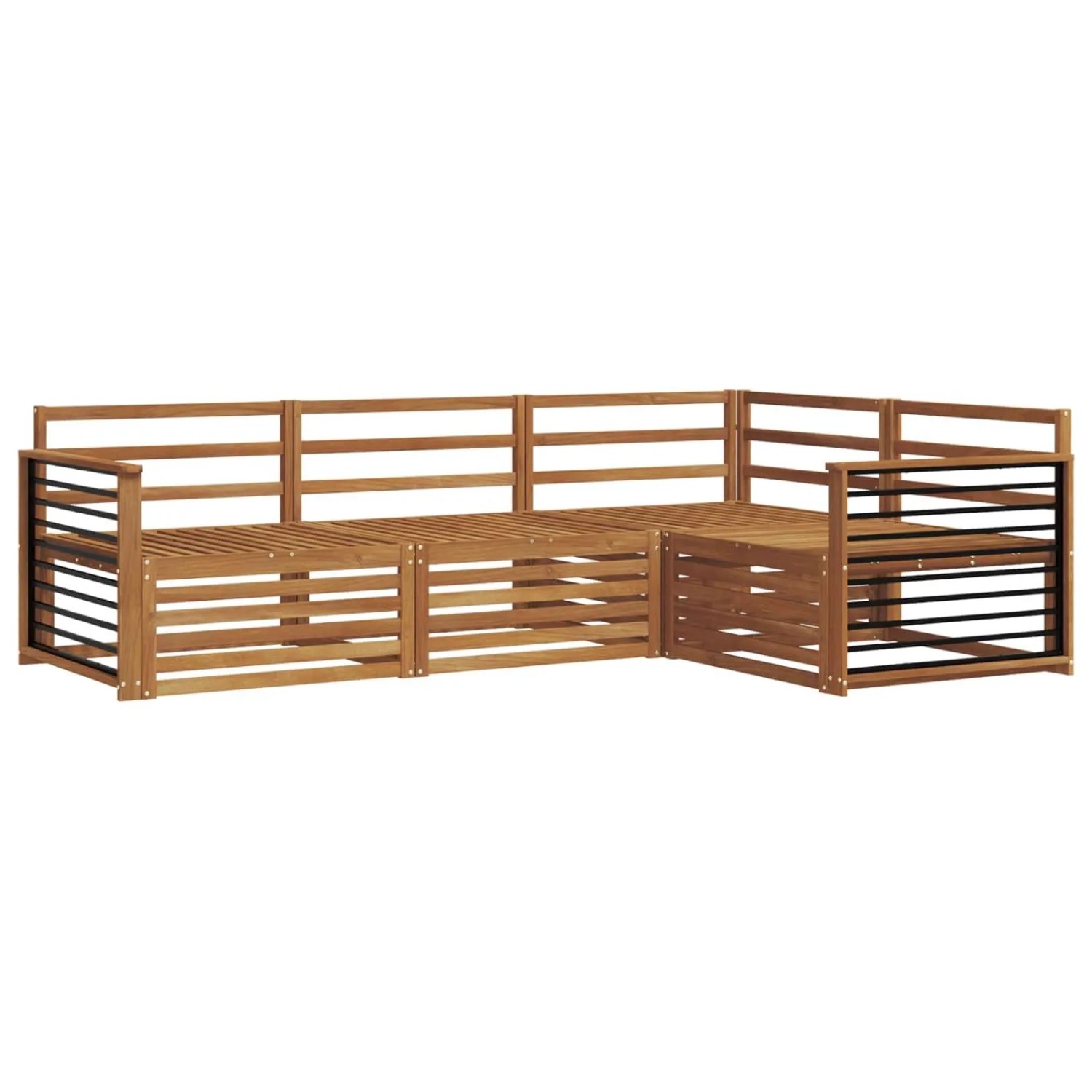 vidaXL Outdoor-Sofagarnitur 4-Tlg Natur 3373389