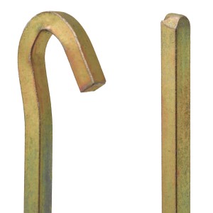 AMANKA Zelt Hering, Vierkant, 220mm, braun, 5er Set für Camping & Outdoor.