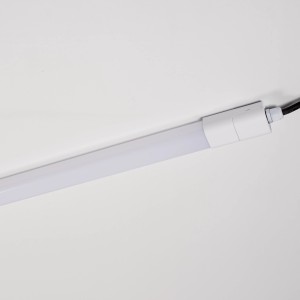Graue LED-Feuchtraumleuchte Strip, 120 cm, 21 W, ideal für Keller und Garage.