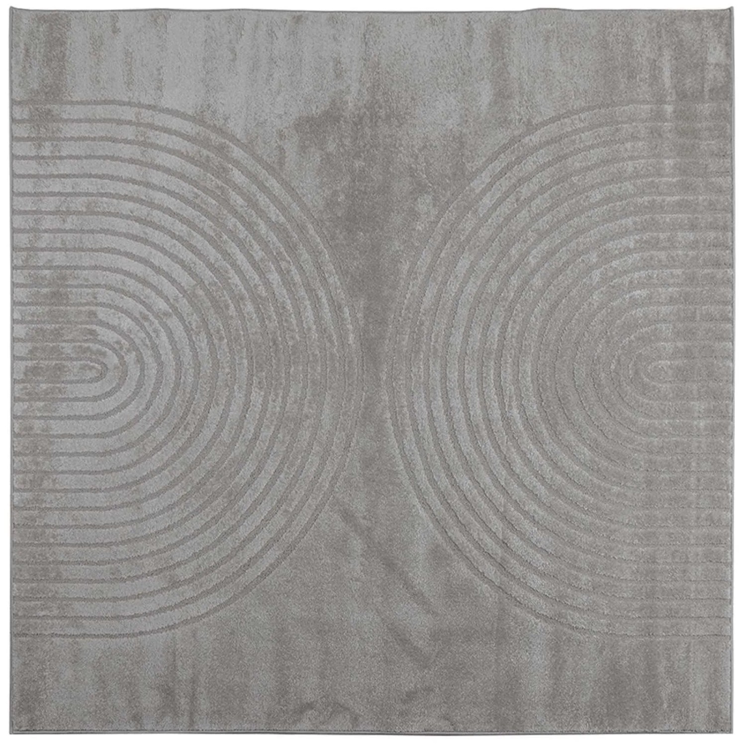 vidaXL Bereichsteppiche Quadratisch GALATI Grau 240 x 240 cm Polyester 42022826