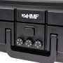 HMF 250437 Feuerfeste Wasserdichte Dokumentenbox Zahlenschloss DIN A4 44 x 16 x 33 cm Schwarz_5