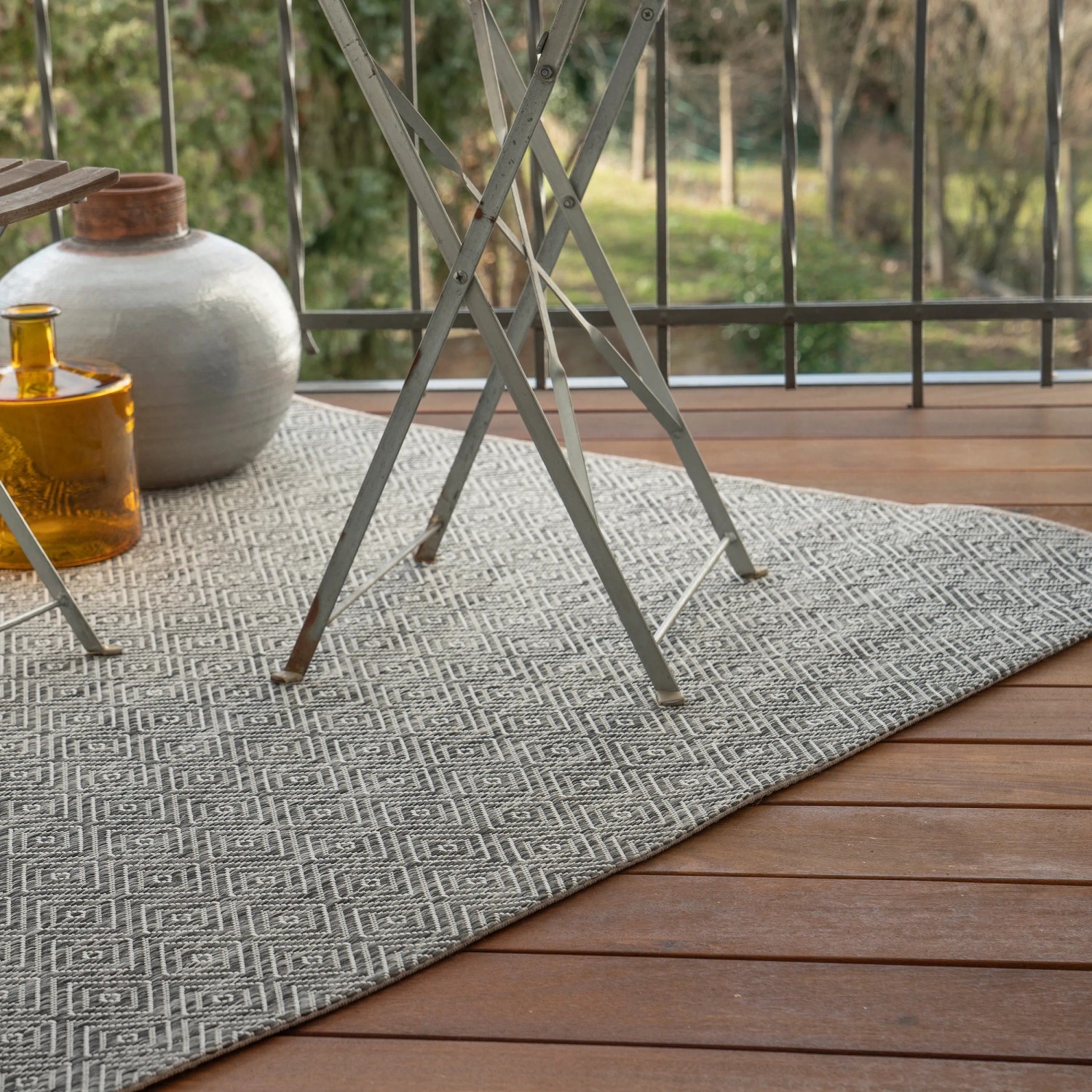 Obsession Teppich Indoor und Outdoor Nordic 870 Grey