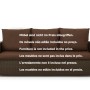 Setgarden  Mix Bench Kissen Outdoor Kissen Bankauflage 120x60+2x50x56cm Kissen Für 2-Sitzer Bänke 1tlg 1tlg Braun_4