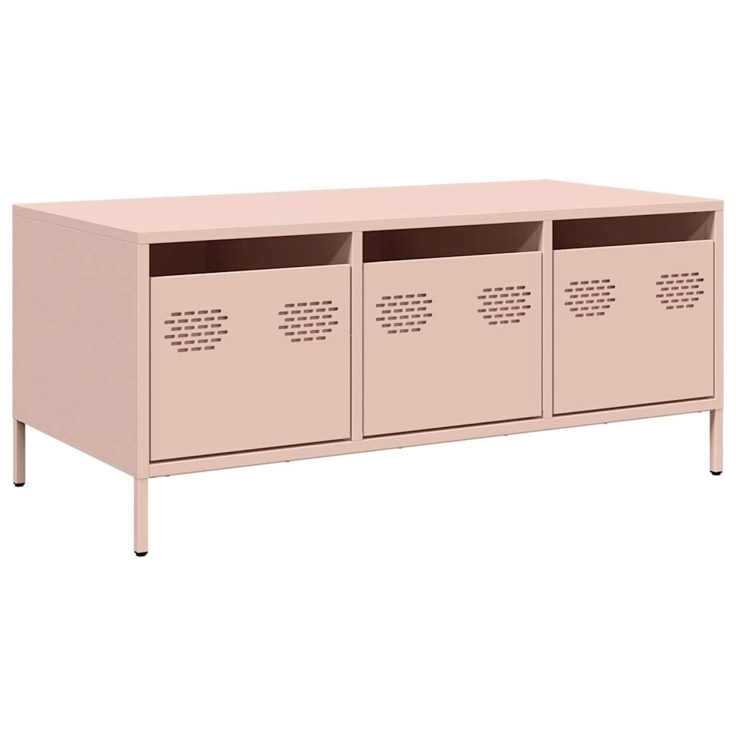 vidaXL Couchtisch Rosa 101,5x50x43,5 cm Kaltgewalzter Stahl 851269 günstig online kaufen