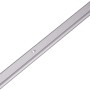 Arcansas Treppenkantenprofil aus Aluminium, 6x25x1000 mm, silberfarben.