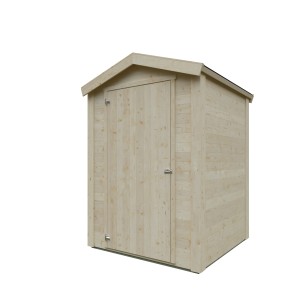 Kiehn-Holz Gerätehaus KH 16-002 aus unbehandeltem Holz, 135x132cm.