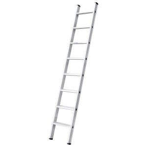 Iller Alu Stufen-Anlegeleiter Ergo Plus mit 8 Stufen, 3,33m Arbeitshöhe.