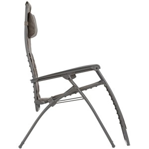 Lafuma Relaxsessel RSXA CLIP Batyline® Graphite, Multipositions-Gartenstuhl in Grau.