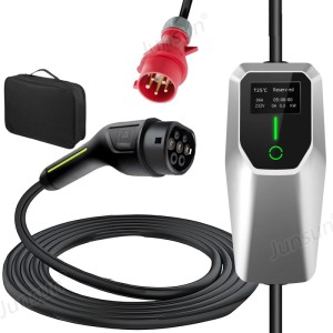 Junsun EV Ladegerät 11kw 8m Cable Type 2 3-phasig 6-16A