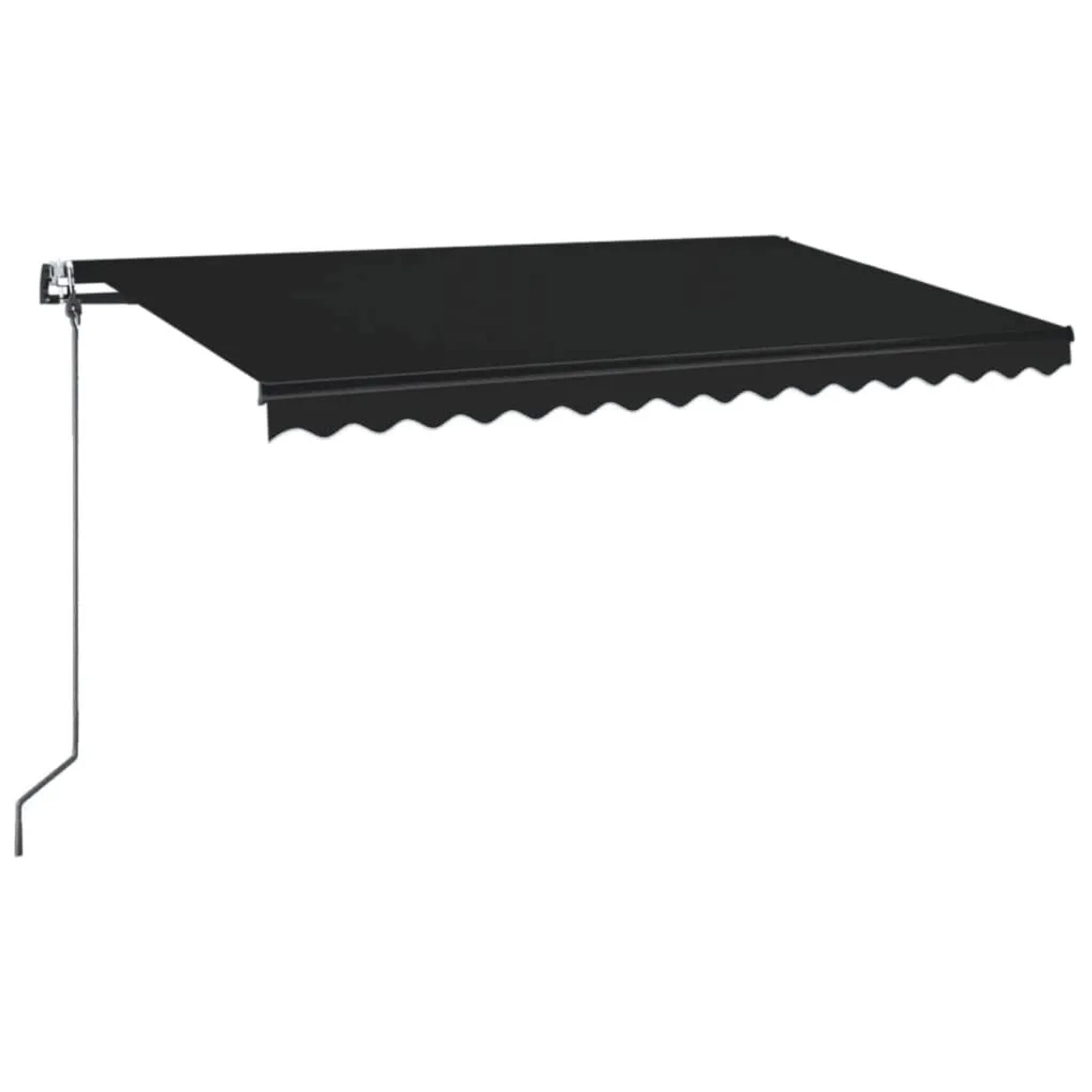 vidaXL Markise Automatisch Einziehbar 400x350 cm Anthrazit 3069189