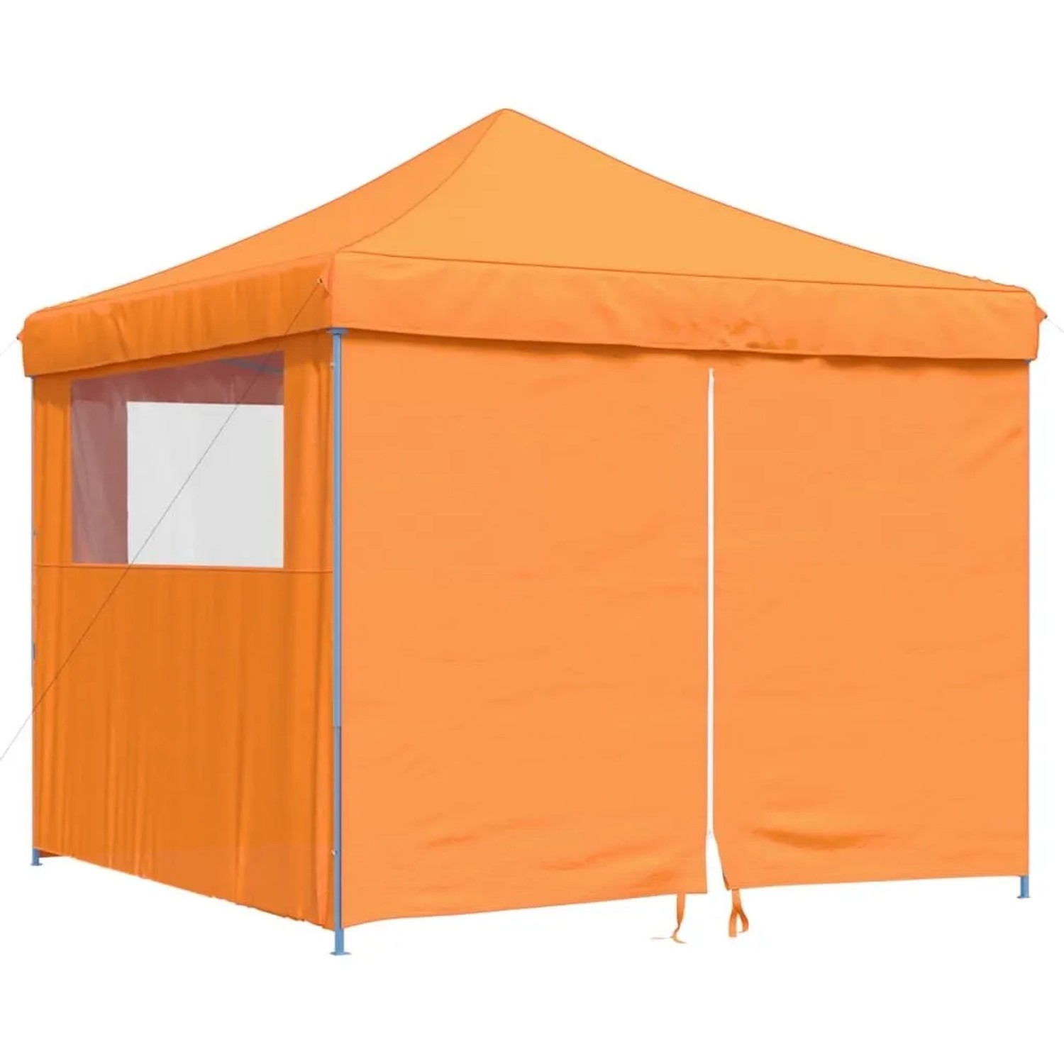 vidaXL Partyzelt Faltbar Pop-Up mit 4 Seitenteilen Orange 4004929