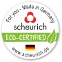 Scheurich Logo, ECO-Zertifiziert, Made in Germany