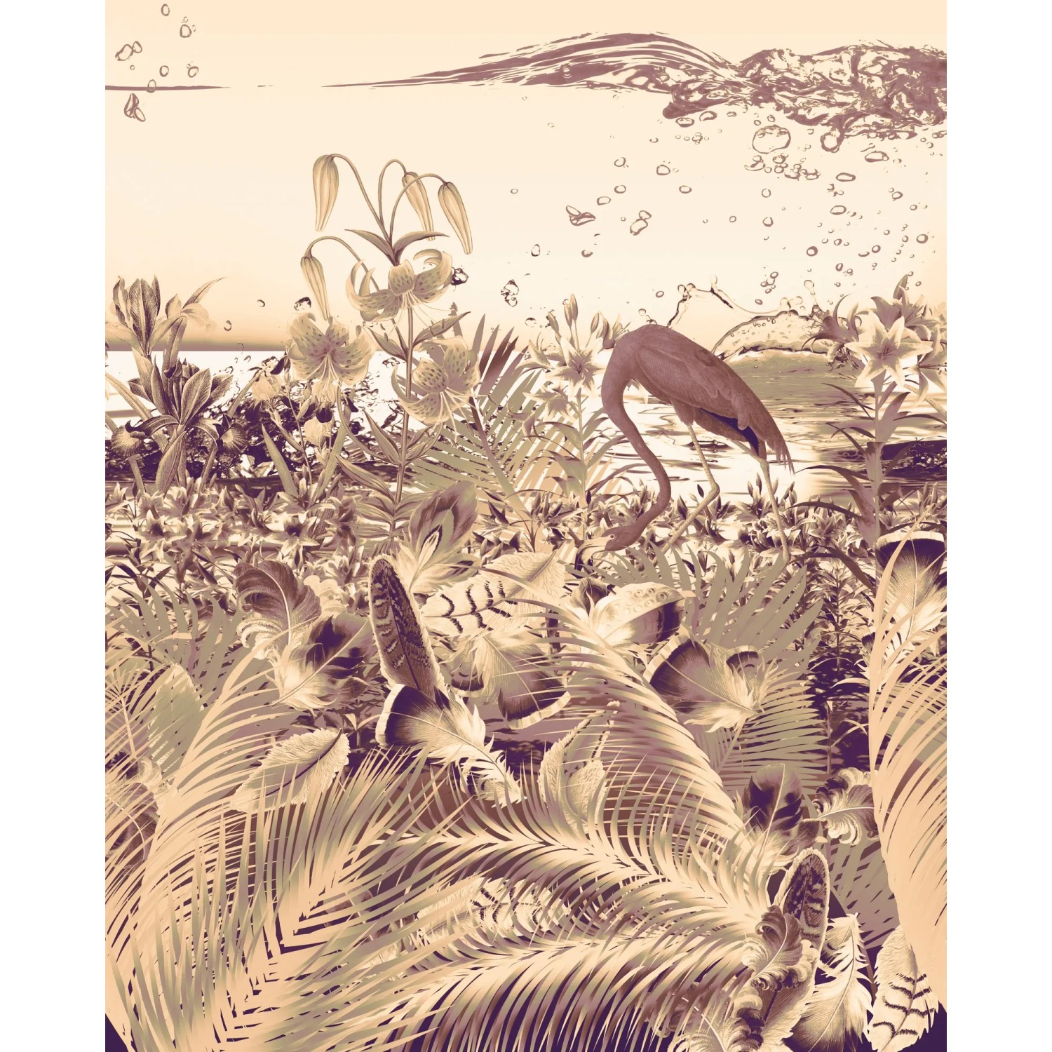 Komar Vliestapete Fantasia Dark, glatt, naturalistisch