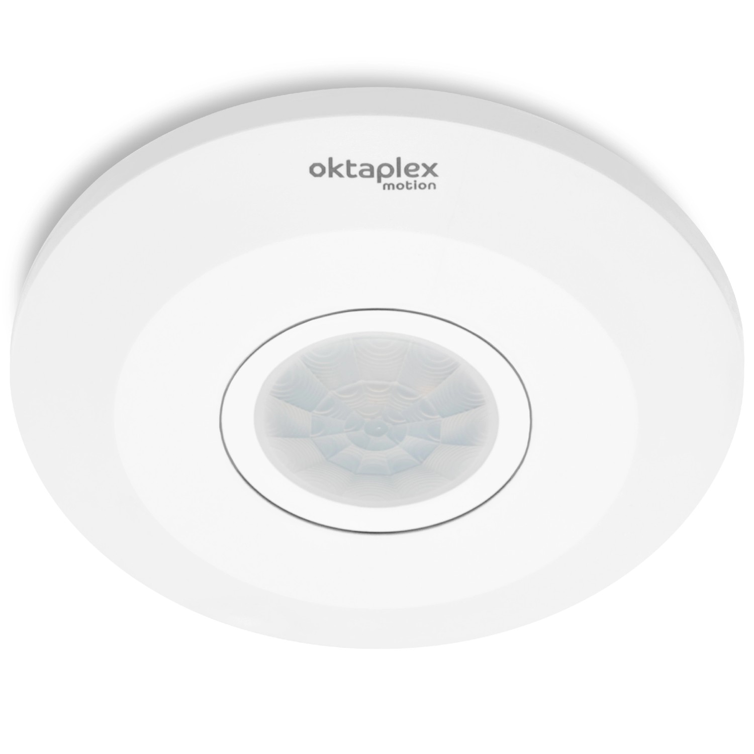 Oktaplex Ina Innen Bewegungsmelder 360° PIR-Sensor 8m Flaches Design 230V Weiß