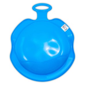 KHW Rutschteller Snow Spider, Ø 55cm, iceblue, mit Griffmulden für Kinder.
