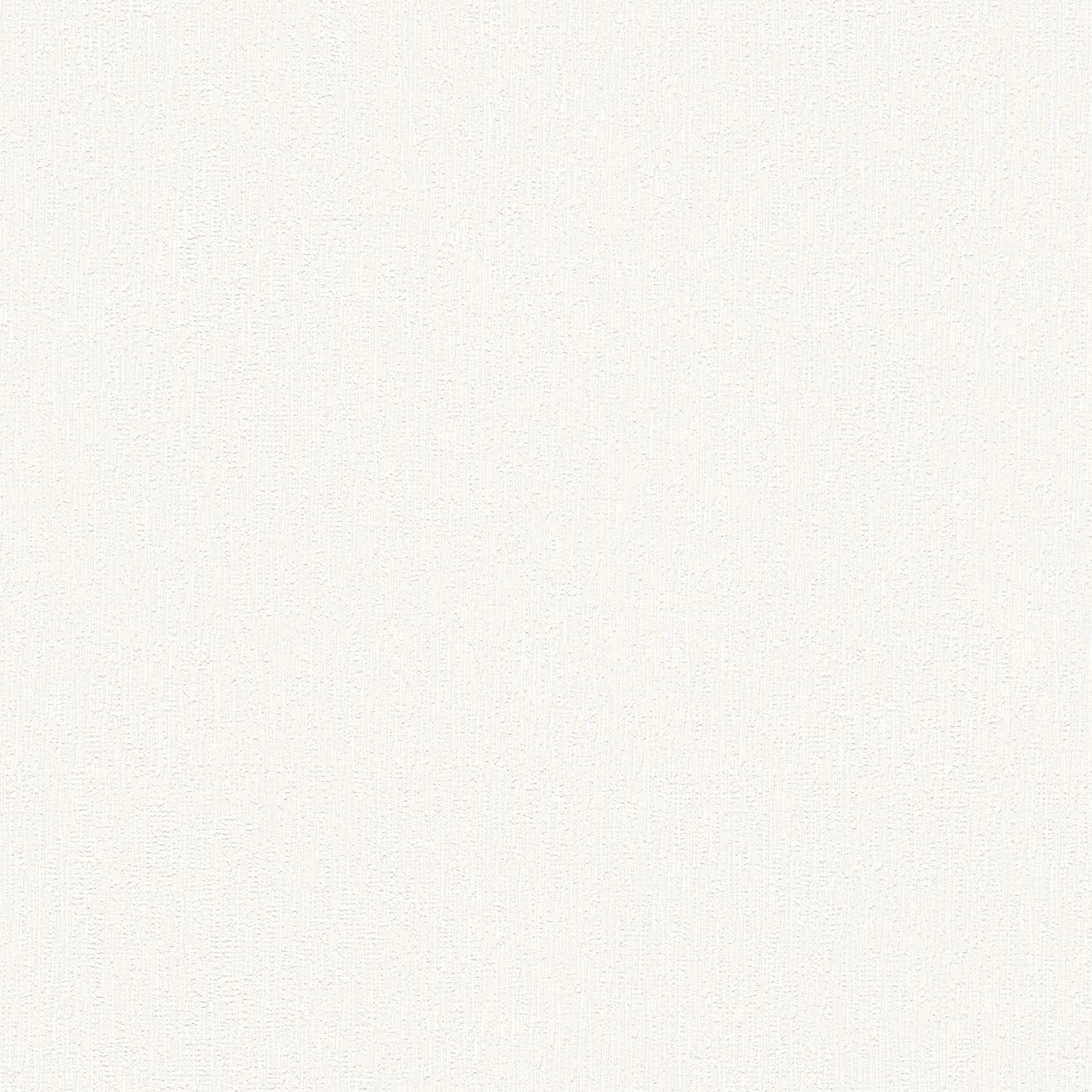 Strukturierte, matte, weiße Uni-Tapete von PROFHOME.