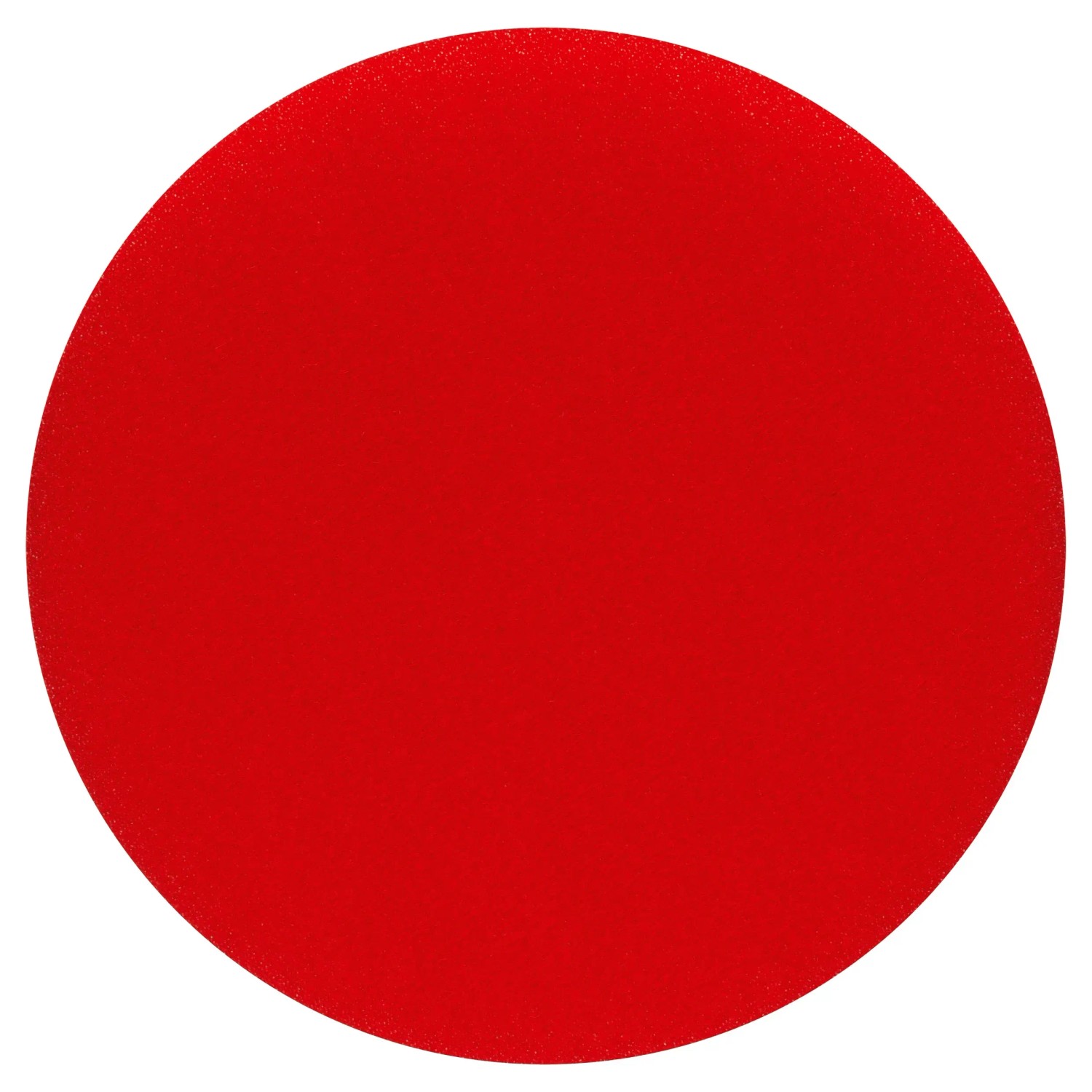 Roter Bosch Polierschwamm, Ø 130 mm, für Exzenterschleifer.