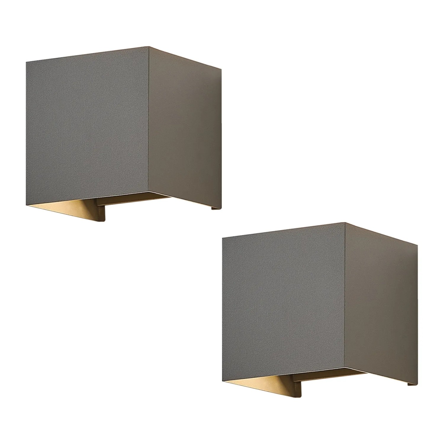 NETTLIFE LED Deckenleuchte aus Metall L10cm  3000K 5W  Modell BD LED 2ER HUI