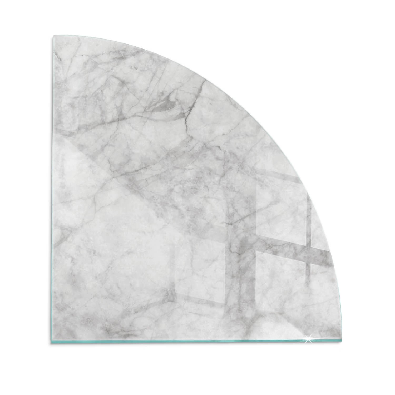 Tulup Glasplatte für Kamin Marmorstrukturmuster Glas unter Kamin Quartal 10 günstig online kaufen