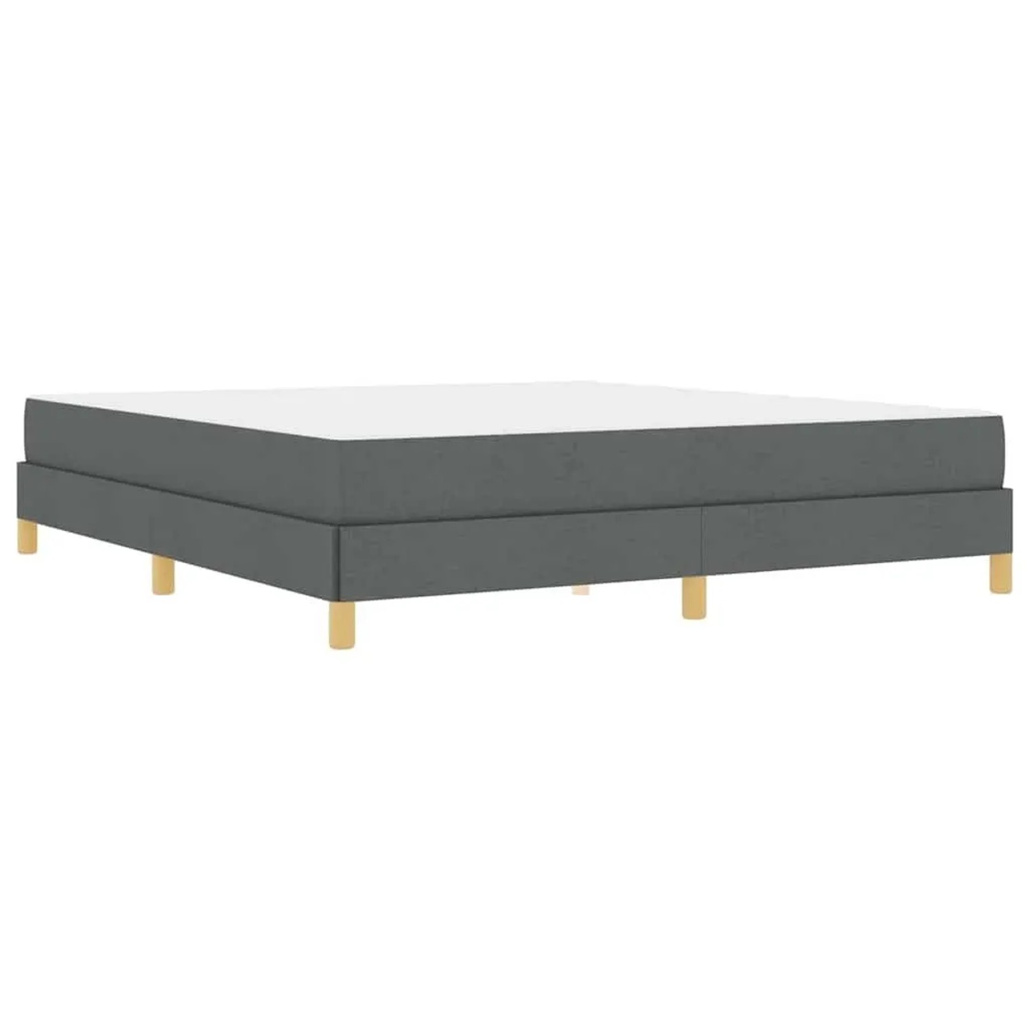 vidaXL Boxspringbett Dunkelgrau 180 x 200 cm Stoff 3398585 günstig online kaufen