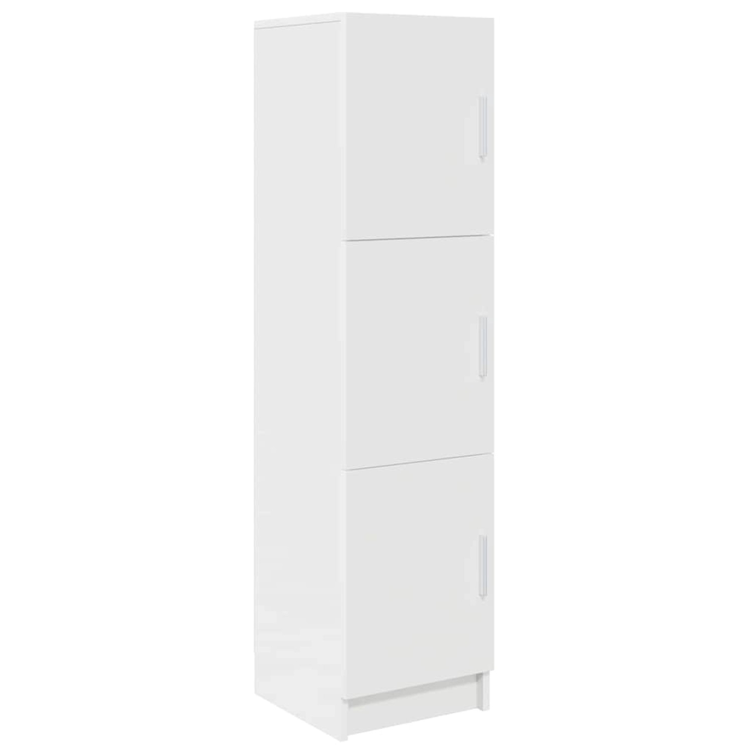 vidaXL Highboard Weiß 31,5 x 32 x 124 cm Holzwerkstoff 869346
