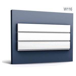 Weißes 3D Wandpaneel ORAC DECOR W116 MODERN BAR XL, Zubehör für Paneele.