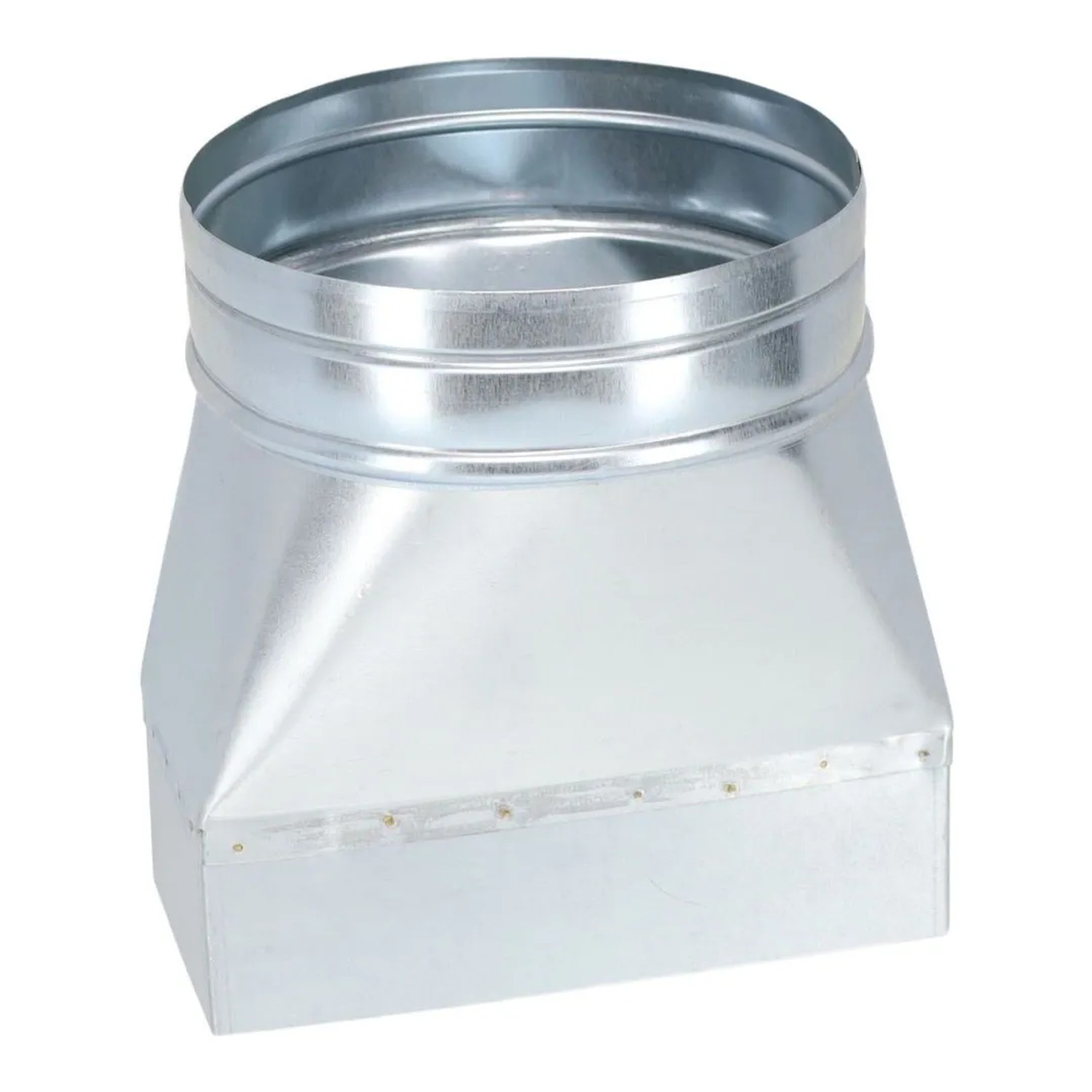 Subtiel Flachkanal Adapter 200 x 90 mm Auf Ø 180 mm Symmetrisch