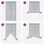 vidaXL Fadenvorhänge 2 Stk Anthrazit 140x250 cm 4102052_6