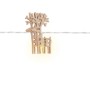 OBI LED Lichterkette Rentiere Holz Warmweiß 10 LED