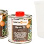 CreativEpoxy Resin 20 Epoxidharz Set, 0,5 kg, für Designobjekte und Reparaturen.