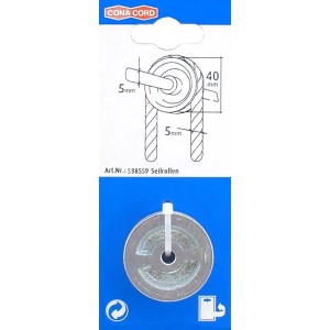 Conacord Seilrolle aus Gusseisen, Ø 40 mm, für Edelstahl-Beschläge.