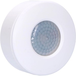 Weißer LED's light Decken-Bewegungsmelder 360° für Unter- und Aufbaumontage.