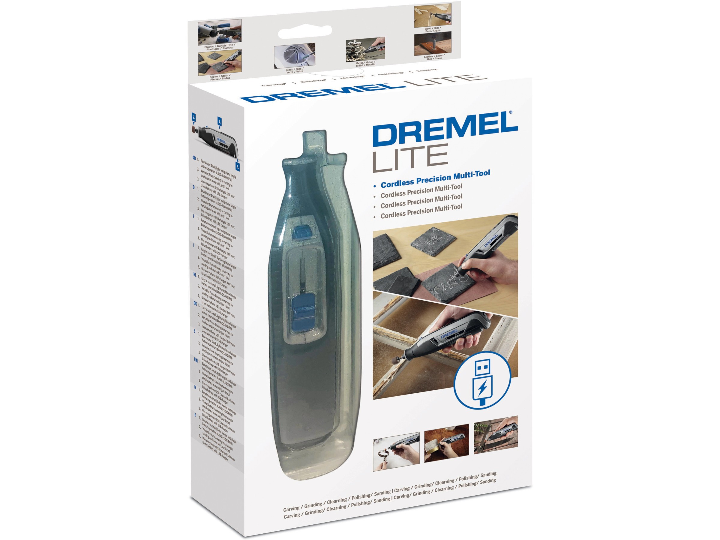 Dremel Mit USB-C Dremel 8150 Akku-Multitool Set - 7,2V Bürstenlos Mit 20 Zubehörteilen Graviermaschine