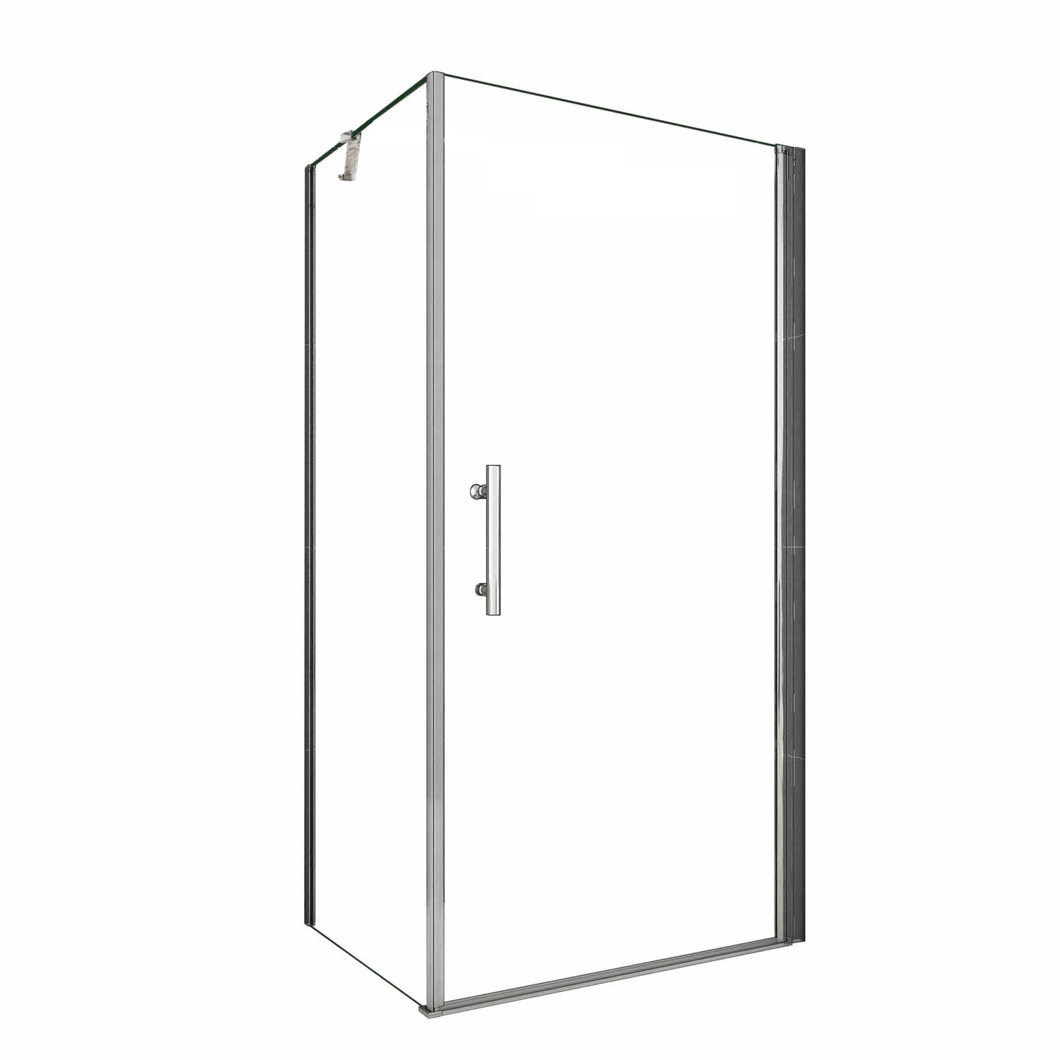 AICA Eckeinstieg Tür x Seitenwand 100x80cm Höhe 195cm Duschkabine Schwingtü günstig online kaufen