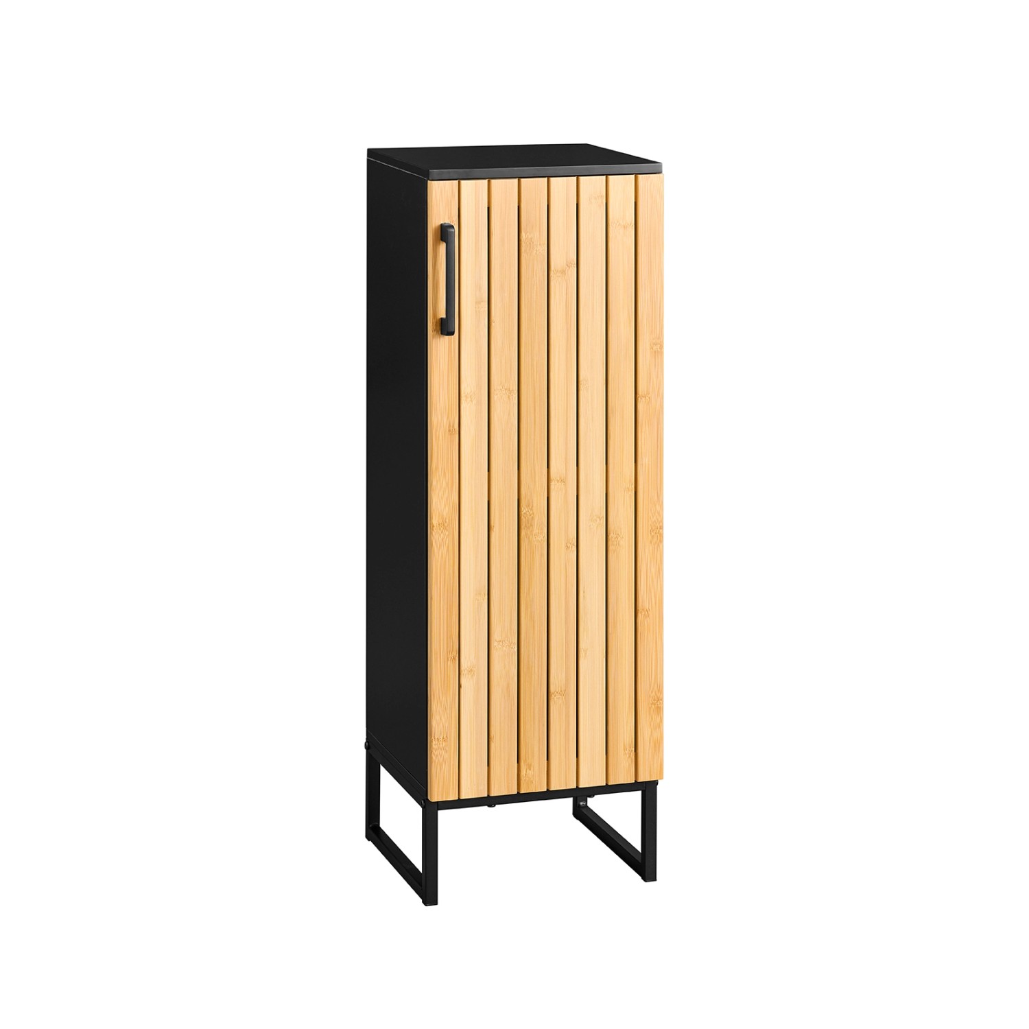 SoBuy Badezimmerschrank mit Verstellbaren Einlegeböden Kommode mit Tür BZR2 günstig online kaufen