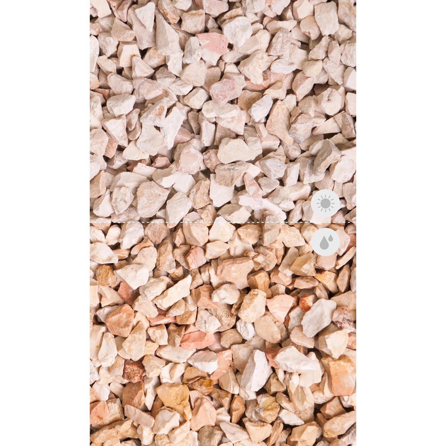 Weco Mineralischer Mulch Kalkstein 8 - 16 mm Gelb 25 kg_2