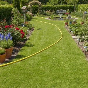 Relaxdays Gartenschlauch Kunststoff Gelb Flexibel Wetterfest 30 m