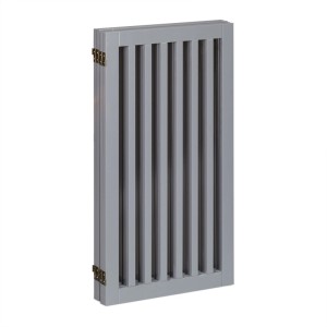 Relaxdays Treppenschutzgitter MDF Grau Verstellbar Zusammenklappbar 92 cm x 207 cm x 8 cm 14,4 kg