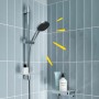 Grohe Brausegarnitur Vitalio Comfort 110 Chrom mit Handbrause, Brausestange und Schlauch.