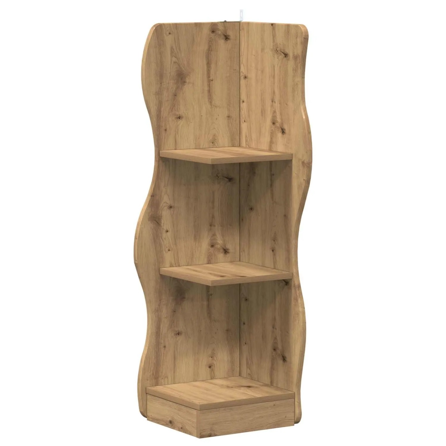 vidaXL Eckregal mit Regal Artisan-Eiche 34 x 33 x 102 cm Holzwerkstoff 899944