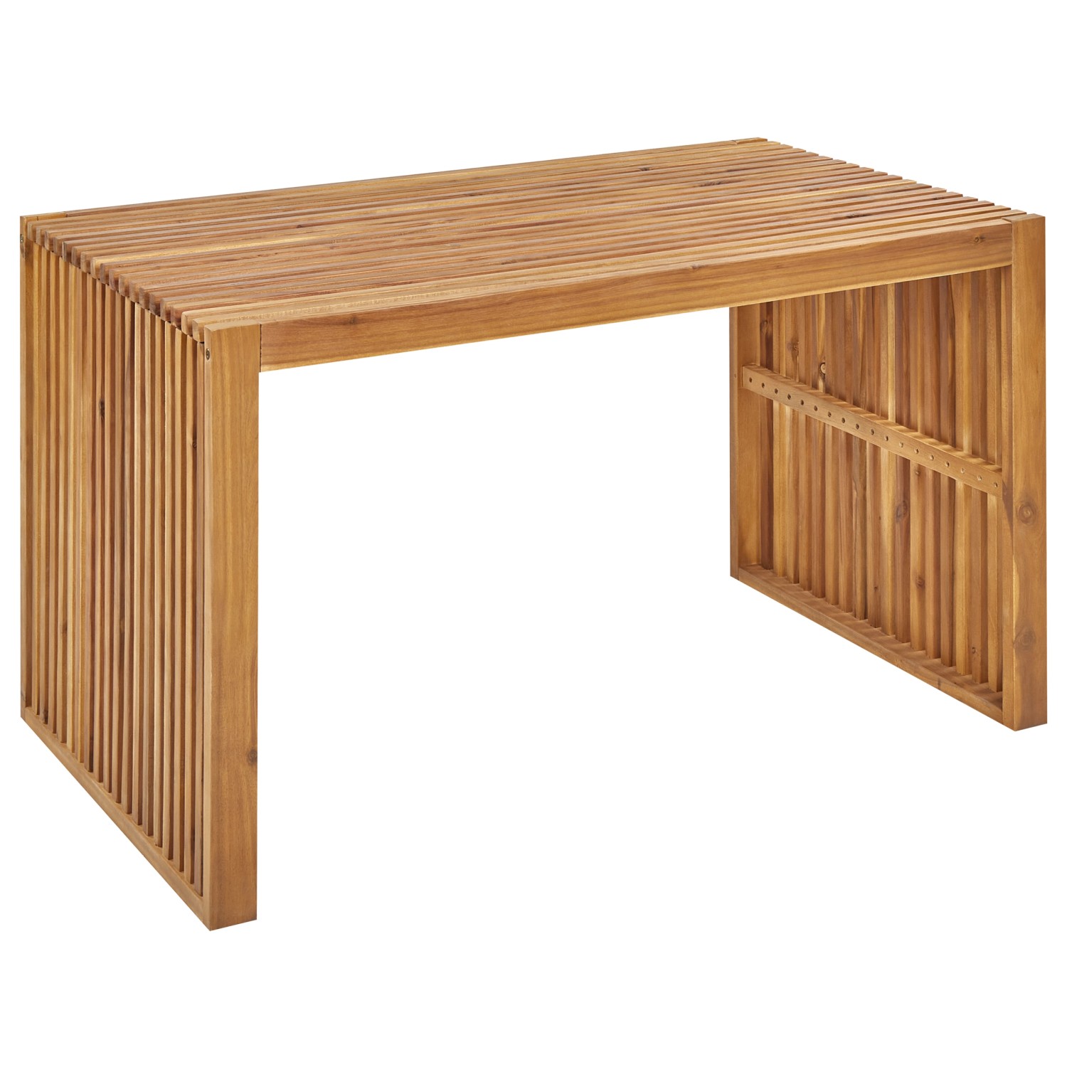 Beliani Gartentisch BELLANO Heller Holzfarbton 70x120x70 günstig online kaufen