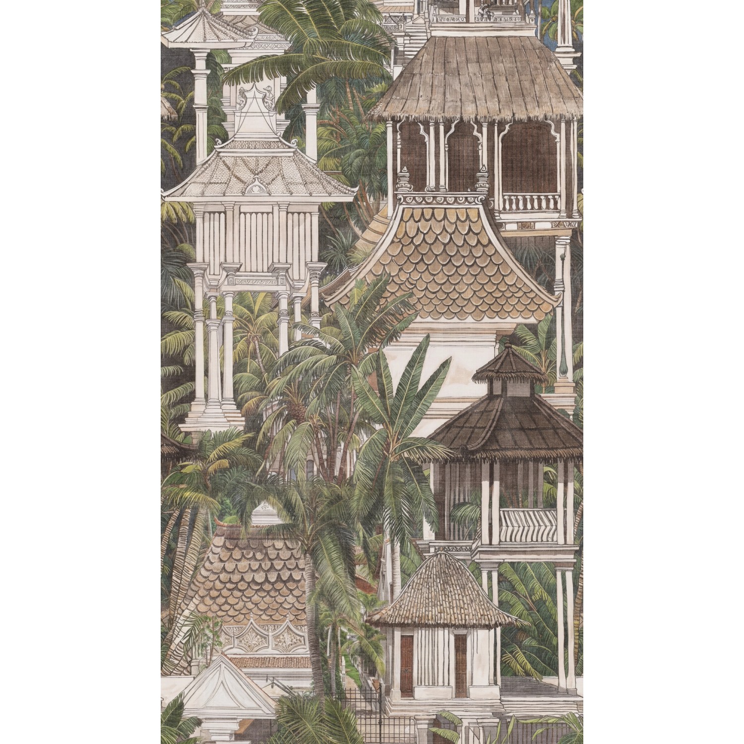 A.S. Creation Fototapete Asiatisch Floral 1,59 m x 2,8 m Beige-Grün FSC® günstig online kaufen