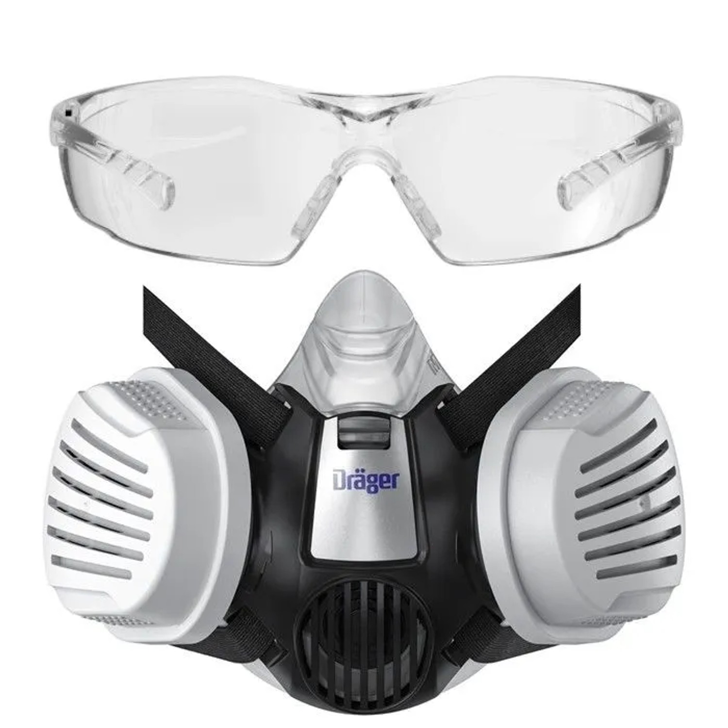 Dräger X-plore 3300 Handwerkerset und Xpect 8320 Schutzbrille Größe S